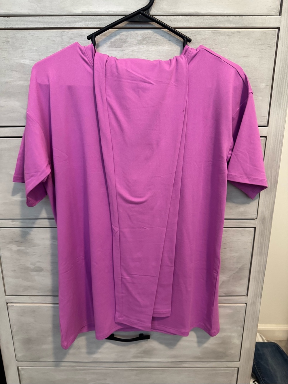 NWOT Zenana Women's Purple Short-Sleeve Top with Matching Leggings